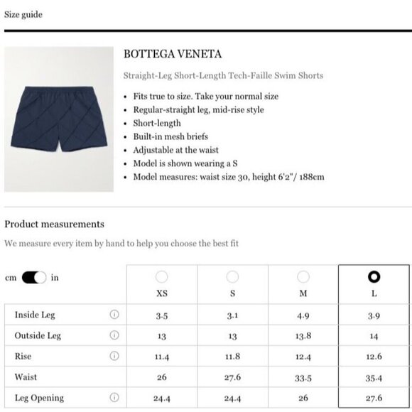 Bottega Veneta Intreccio Nylon Swim Shorts in Midnight Blue Large Mens Trunks - Picture 10 of 16